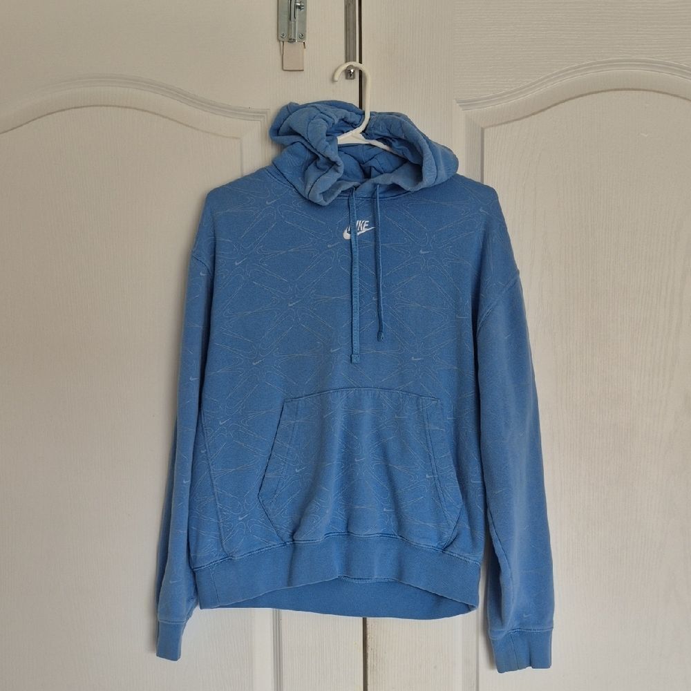 Nike Men's Hoodie in Light Blue